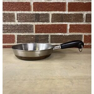 Vintage Revere Ware 7" Inch Skillet Pan only Copper Clad 1801 NO LID